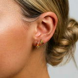 Fancy Color Diamond Petite Pear Cluster Studs