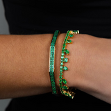 Emerald Pave Octagon Bangle