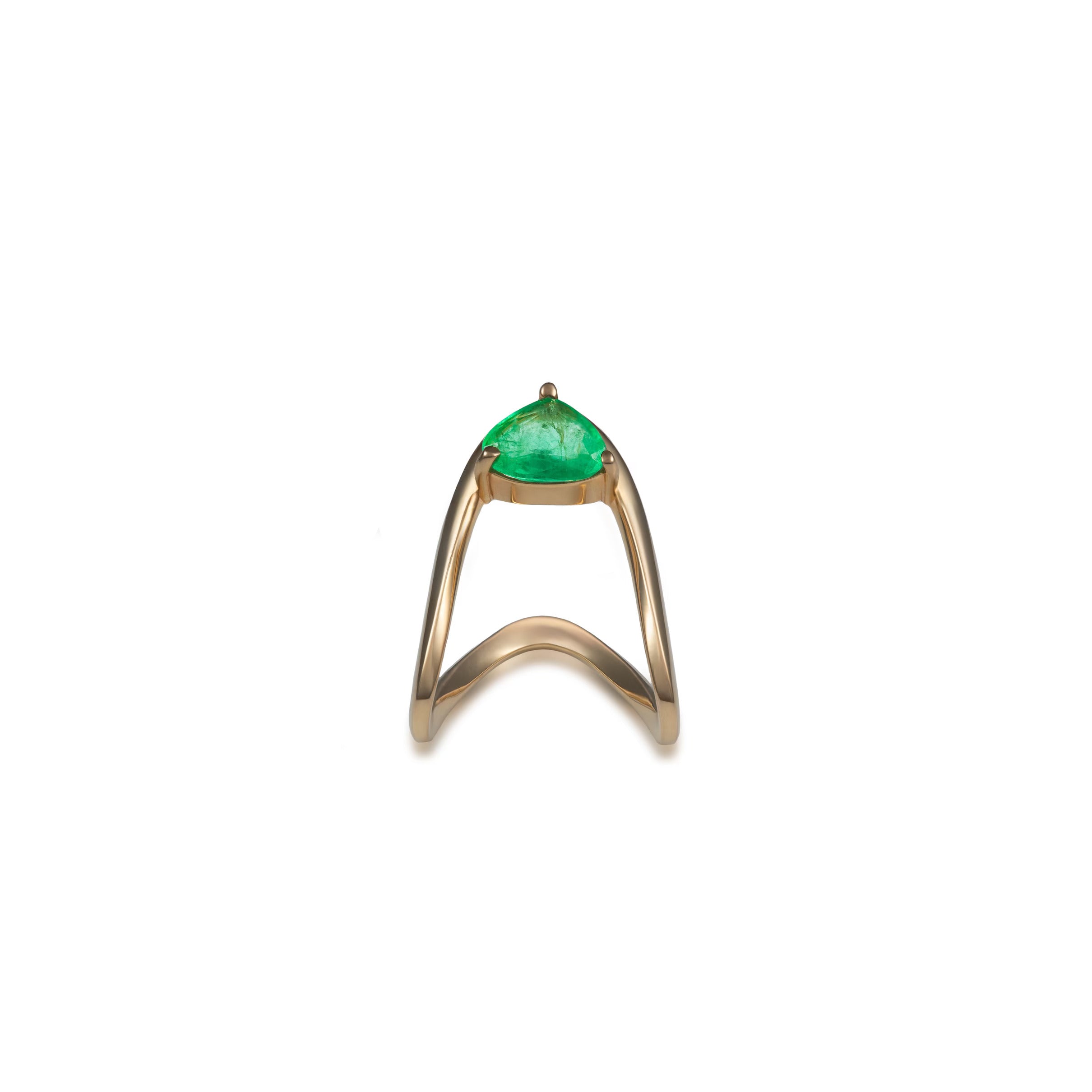 Large Oval Emerald Vanki Ring