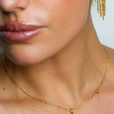 Fancy Color Pear Diamond with Spike Pendant Necklace