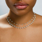 Drilled Diamond Dancing Necklace