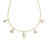 Five Multi Shape Drop Necklace