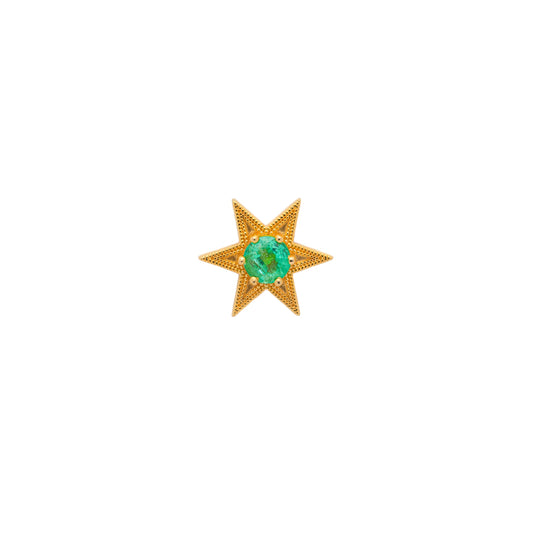 Morning Star Emerald Stud Large