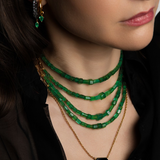 Ishtar Emerald & Onyx Necklace