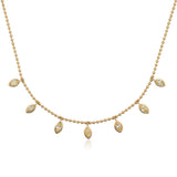 7 Yellow Diamond Marquise Drop