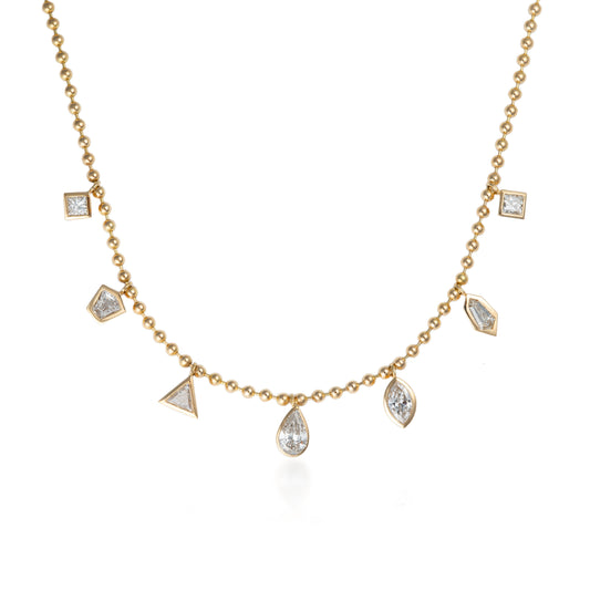 Rani Multi Shape Diamond Necklace
