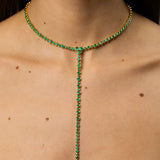 Emerald Bezel Lariat