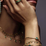 Dancing Drop Emerald Necklace