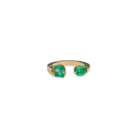 Emerald Gap Multi-Shape Ring