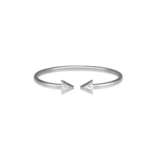 Diamond Trillion Gap Bangle