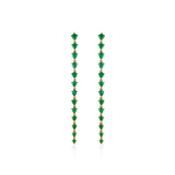 Emerald XL Linear Kite Earrings