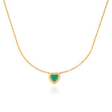 Ishtar Emerald Heart Necklace