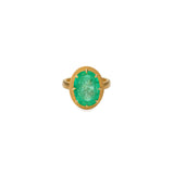 Emerald Solitaire Claw Ring