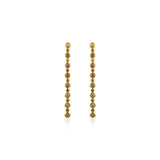 Fancy Color Diamond Linear Bezel Earrings