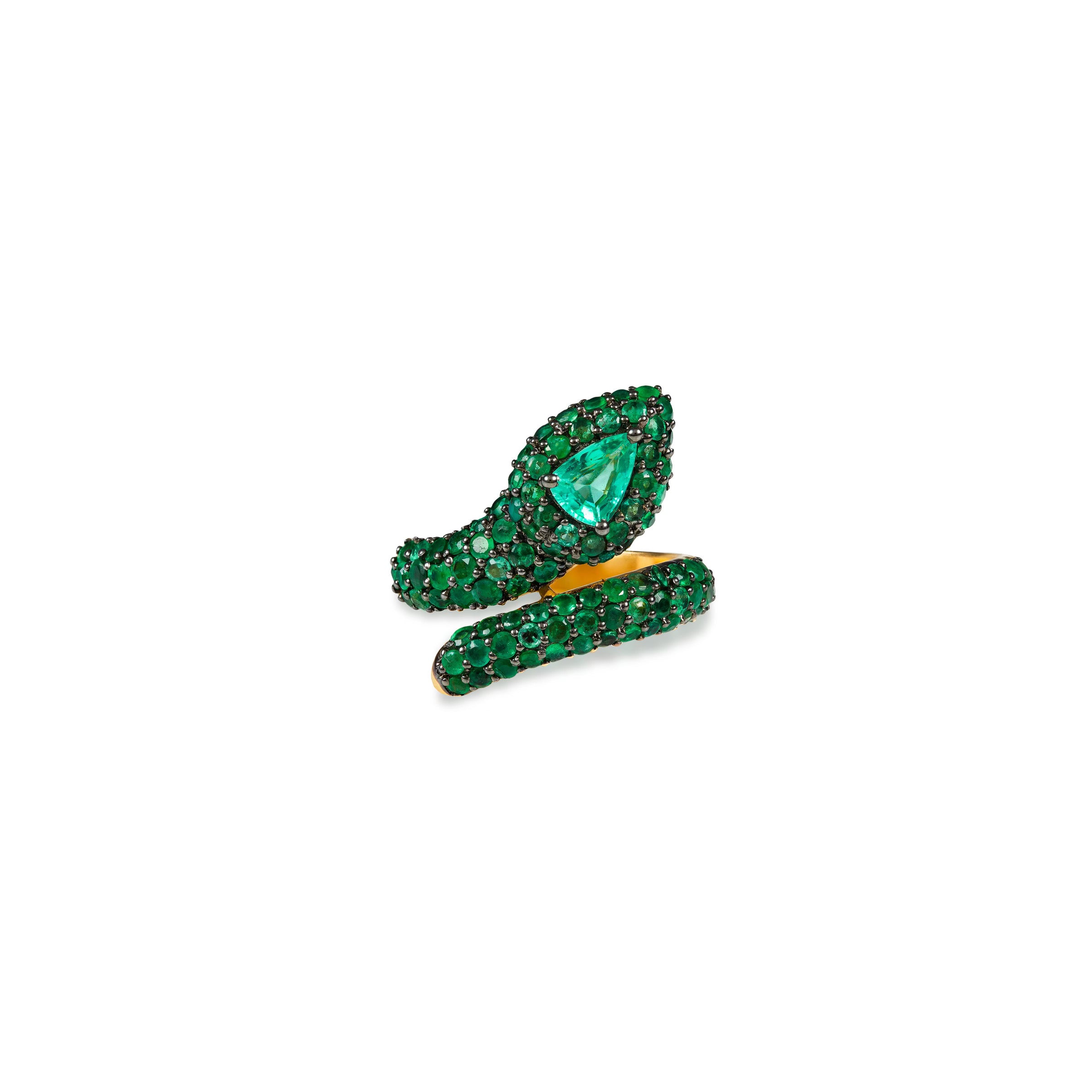 Emerald Serpent Ring