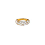 Diamond 5 Row Large Band Ring