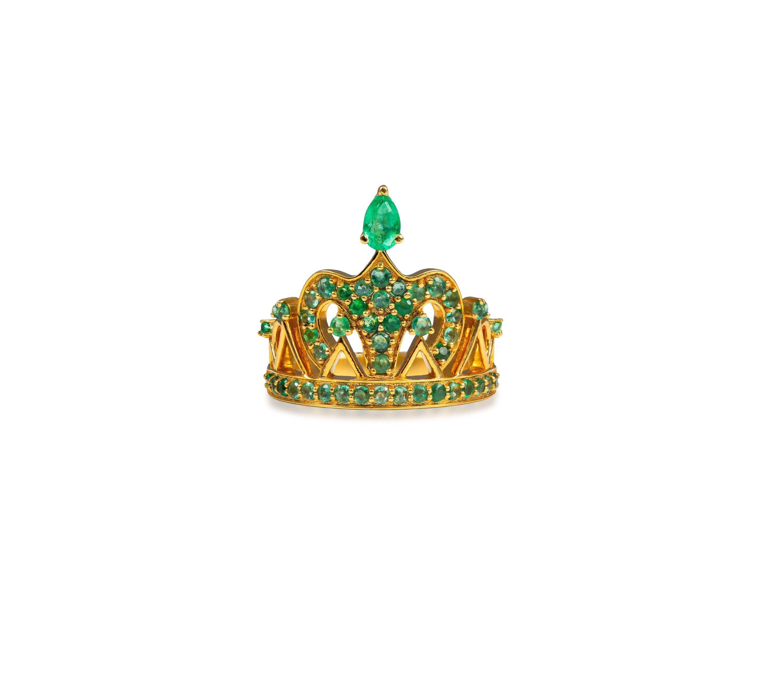 Emerald Couronne Ring