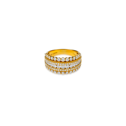Diamond Stardust 5 Row Band