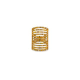 Fancy Color Diamond Cage Ring