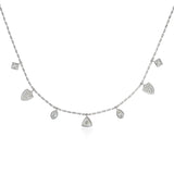 Kumaree 5 Mix Shape Diamond & 2 Pave Shield