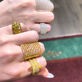 Fancy Color Diamond Cage Ring