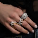 Diamond Pave Dome Ring