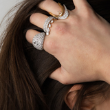 Diamond Pear Vanki Ring