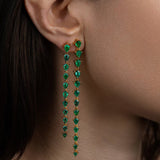 Emerald XL Linear Kite Earrings