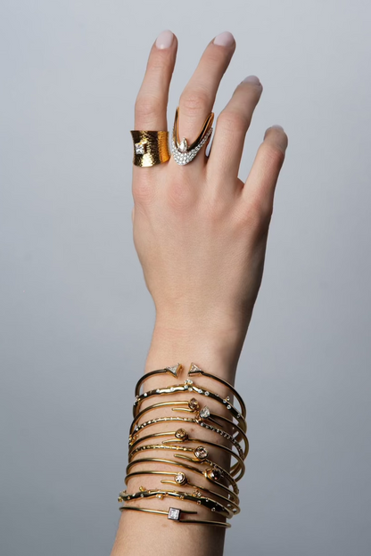 The JJ Knot Pear Bangle