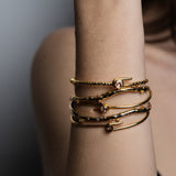 The JJ Knot Oval Diamond Bangle