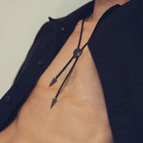 Shield Bolo Necklace