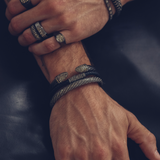 Natural Color Diamond Pave Cigar Band
