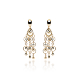 Diamond Drop Chandelier Earrings