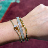 Reverse Diamond Pave Bangle