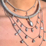 Kumaree 5 Mix Shape Diamond & 2 Pave Shield