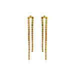 Fancy Color Diamond Lasso Linear Diamond Earrings