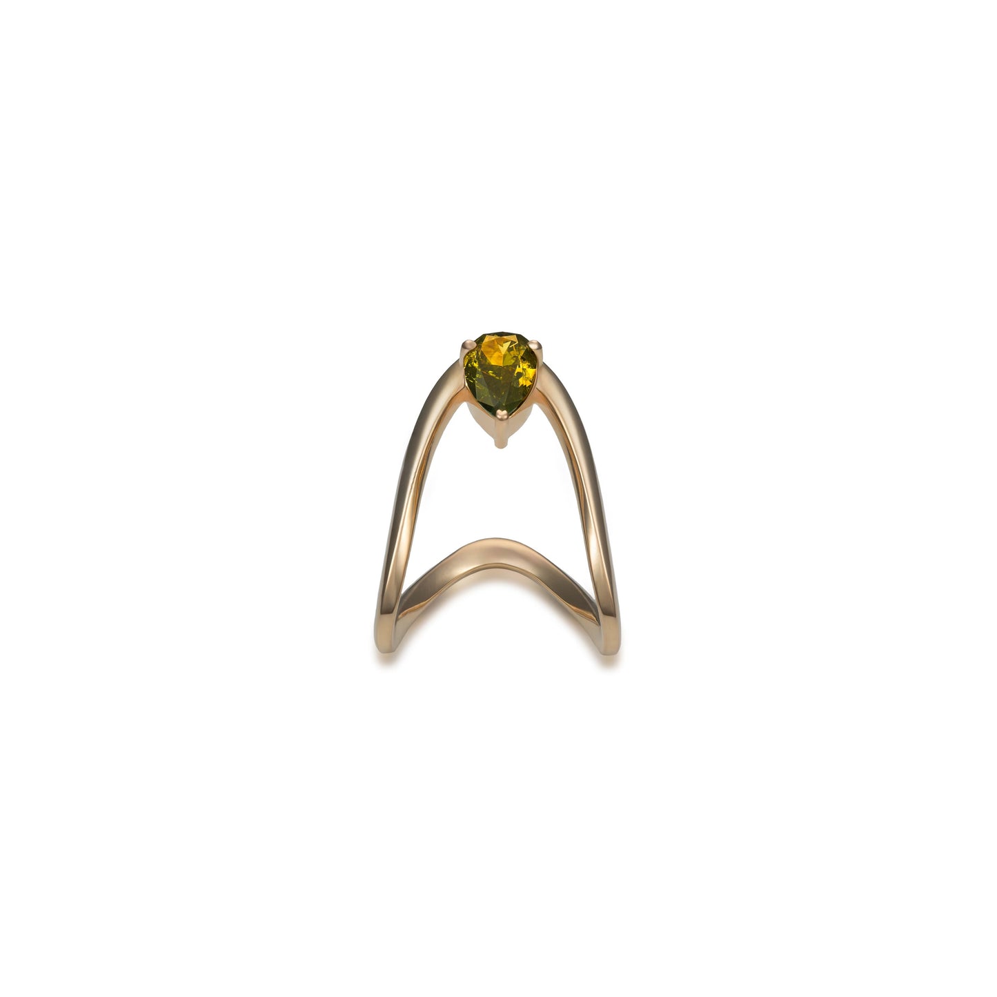 Fancy Color Diamond Pear Shape Vanki Ring