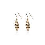 Gold Grape Earrings
