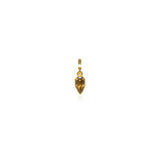 Fancy Color Step Cut Pear Diamond Bezel Charm