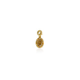Fancy Color Oval Diamond Halo Charm