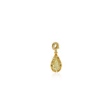 Fancy Color Pear Diamond Halo Charm