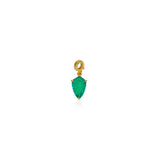 Emerald Kite Prong Charm