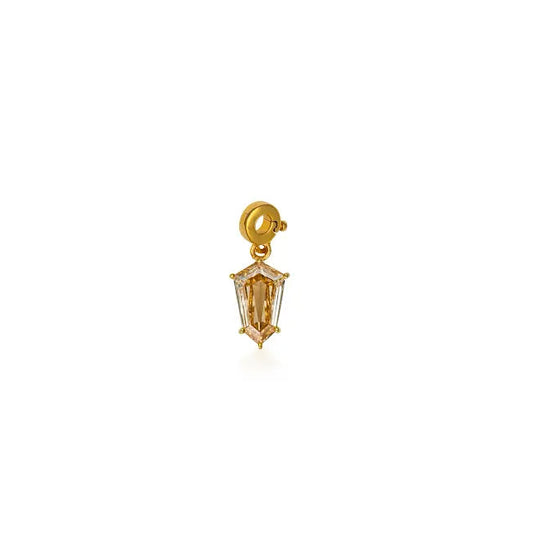 Shield Fancy Color Diamond Prong Charm