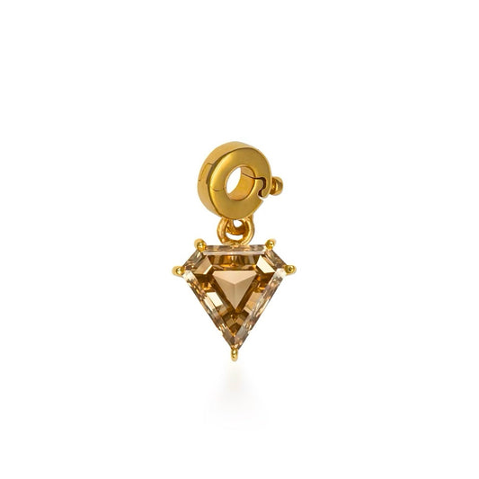Kite Fancy Color Diamond in Prong Charm