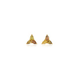 Fancy Color Diamond Petite Pear Cluster Studs