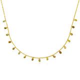 Fancy Color Drill Diamond Dancing Necklace