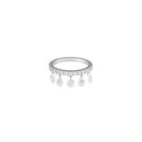 Dancing Pave Drilled Diamond Ring
