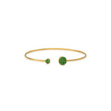 Petite Emerald Pave Flexi Bangle