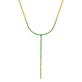 Emerald Bezel Lariat