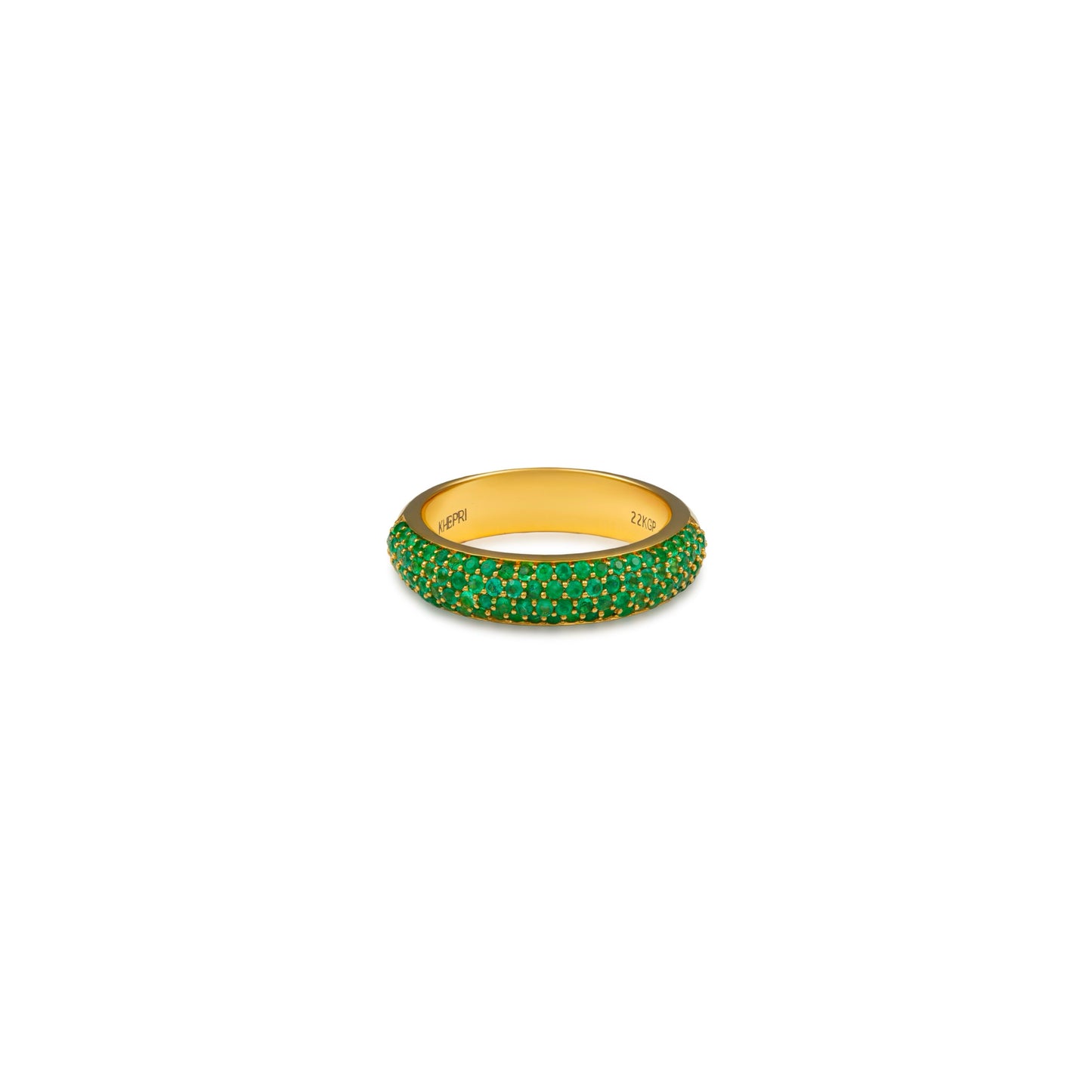 Emerald Pave Ring